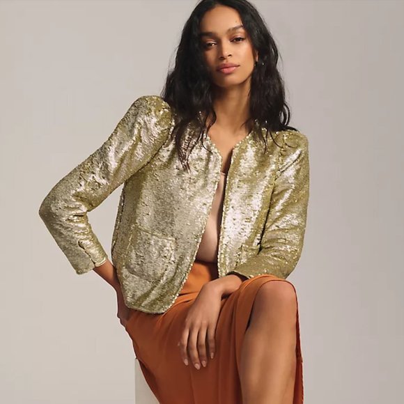 Anthropologie Love the Label Jackets & Blazers - NWT 'Love The Label ' Antropologie Olivier Sequin Jacket - M